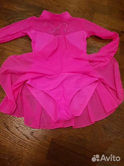 Купальник гимнастический для девочек розовый
