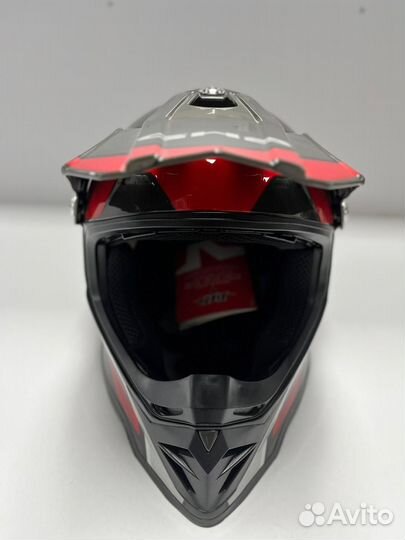 Шлем BLD-819-7 GH8 Кроссовый /Черно-красный XL