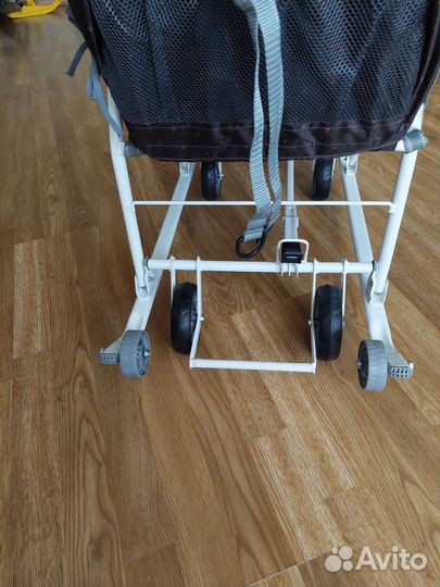 Санки коляска с перекидной ручкой