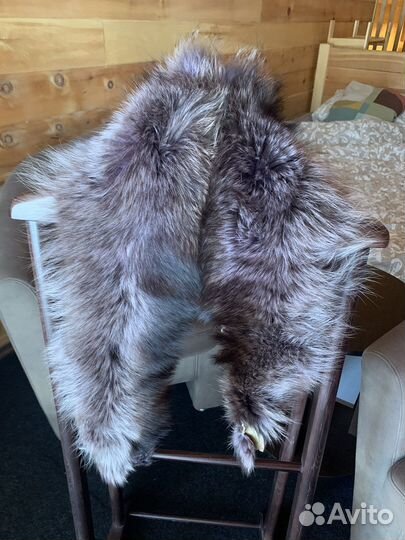 Шкурка енота мех на капюшон
