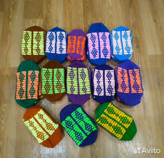 Носки тёплые вязаные