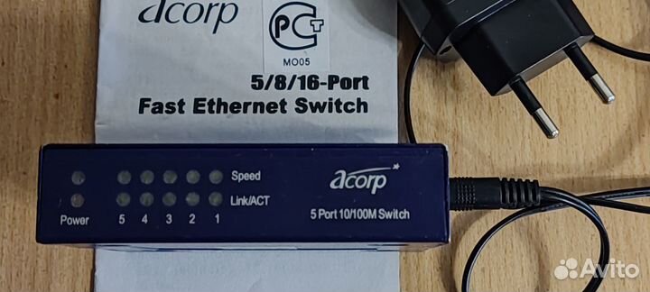 Коммутатор (switch) Acorp HU5D Ver 2.0