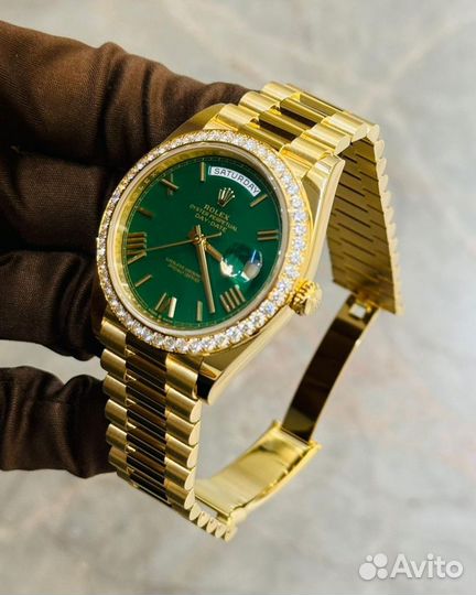 Часы Rolex Day date 40mm green