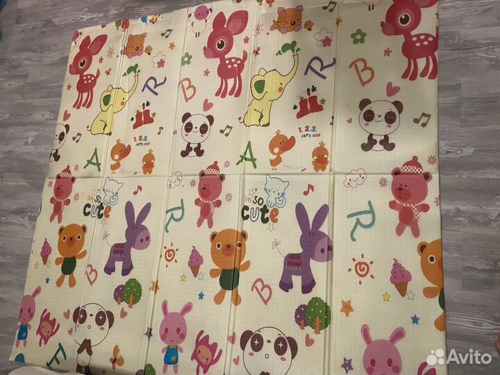 Складной детский коврик непромокаемый 180*200