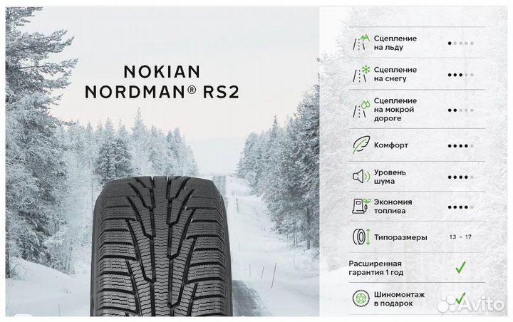 Nokian Tyres Nordman RS2 185/65 R15 92R