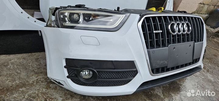 Ноускат Audi Q3 8U белый морда