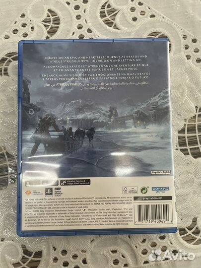 God of War Ragnarok ps5 диск с русской озвучкой