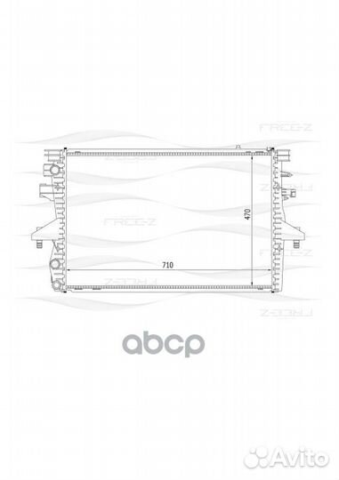 Радиатор VW transporter 03- 1.9TD/2.0TD охлажде