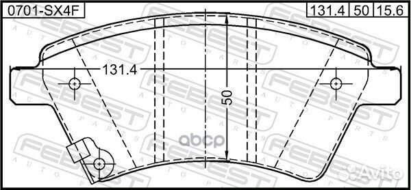 Колодки тормозные suzuki SX4 RW416 (magyar)