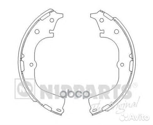 J3502046 Колодки торм.бар.toyota hiace 89- (d 2