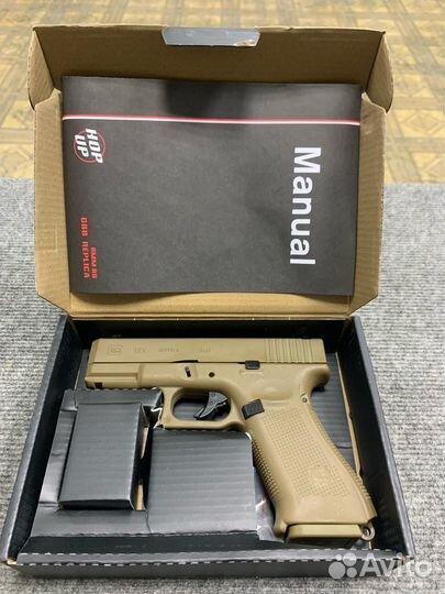 Страйкбольный пистолет (East Crane) Glock-19X TAN