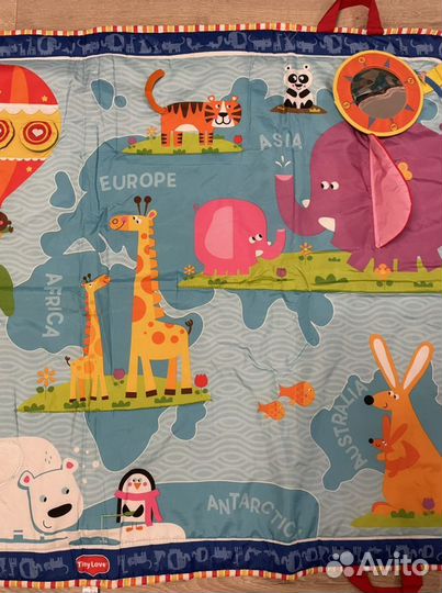 Развивающий коврик tiny love 1х1,5м