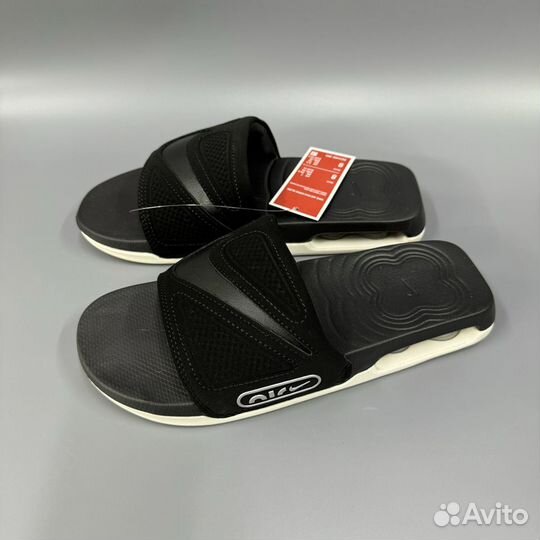 Шлепки Air Max Cirro Slide 'Black Metallic Silver'