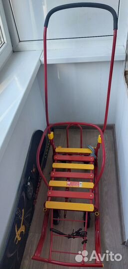 Детские санки на колесах