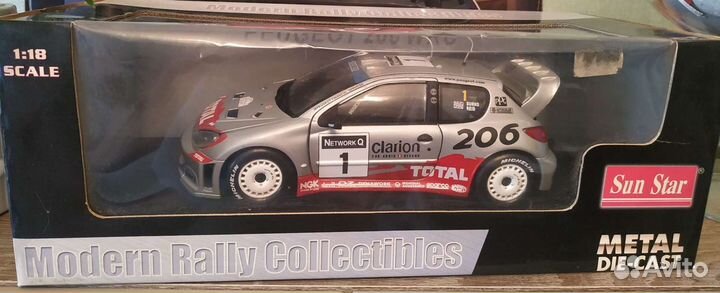 Пежо 206 Ралли,1:18,San Star