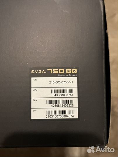 Блок питания evga 750GQ