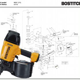 Оригинальные запчасти для Bostitch N89C