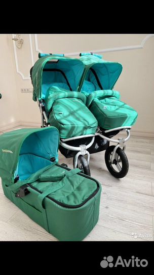 Коляска для двойни bumbleride indie twin