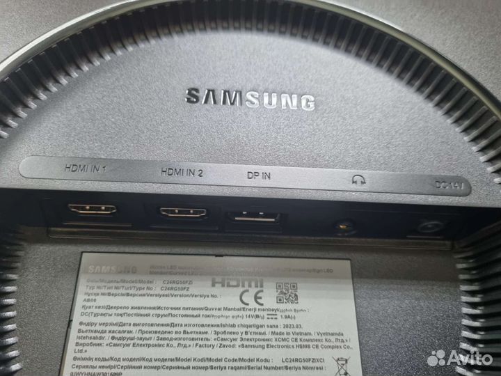 Новый Монитор Samsung 24 изогнутый 144hz