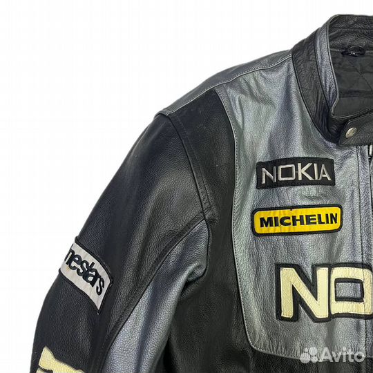 Винтажная мотокуртка Nokia racig