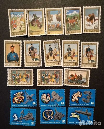 Марки Монголии