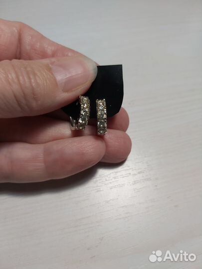 Серьги кольца бижутерия