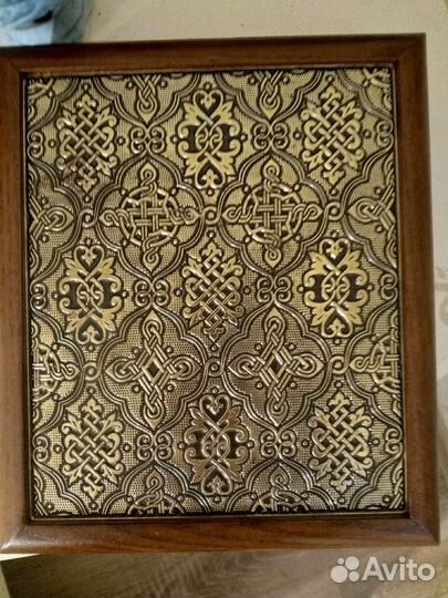 Икона складень печать на холсте, венчальная пара