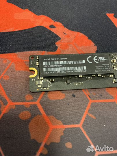 Оригинальный Apple SSD 512Gb