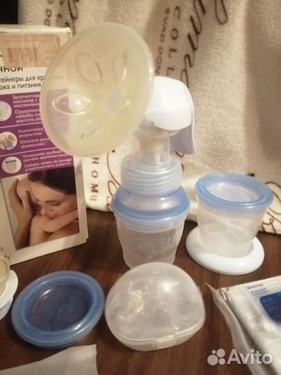 Ручной молокоотсос Philips Avent с допами