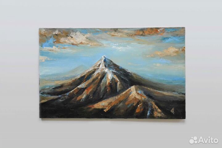 Интерьерная картина Горы 50х80 масло холст