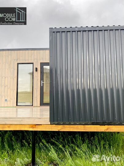 Модульный дом 30 м2 с открытой террасой под ключ