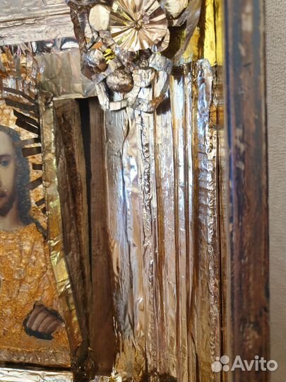 Икона Господь Вседержитель под реставрацию