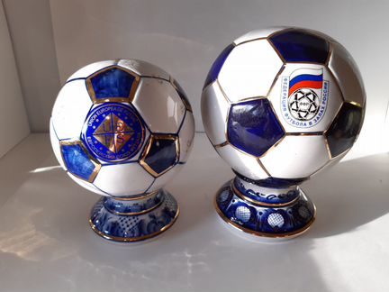 Футбольные мячи Гжель с надписью