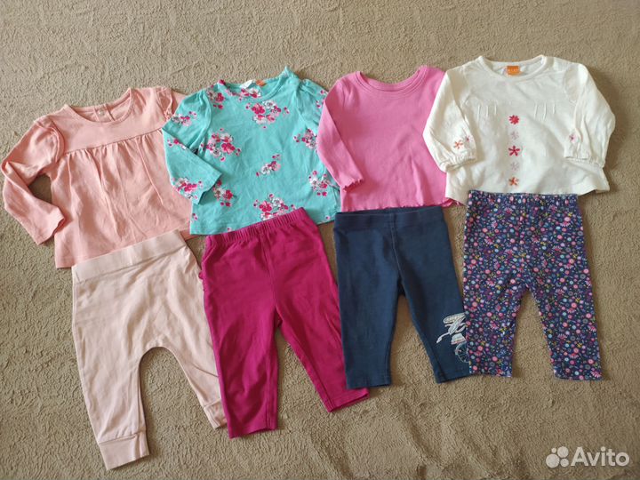 Пакет фирменной одежды на девочку 62 68 см Next