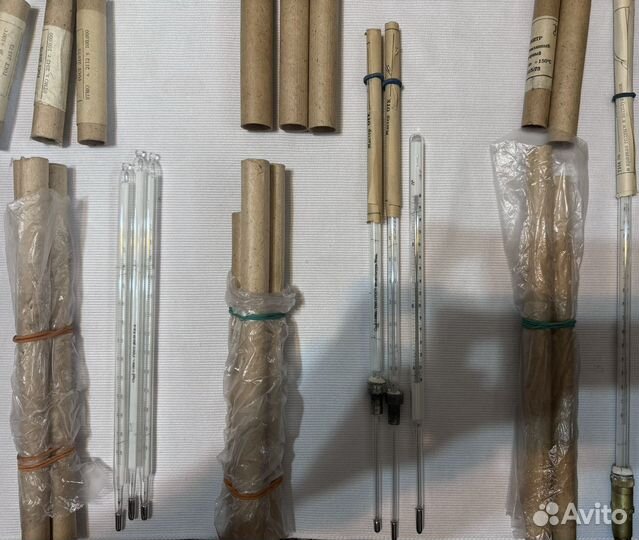 Лабораторные ртутные термометры СССР от -75 до +17