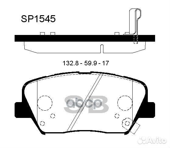 Колодки торм.дисковые Hi-Q KIA K9 quoris 12- s