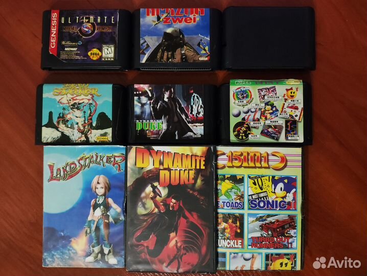 Картриджи Sega из 00х