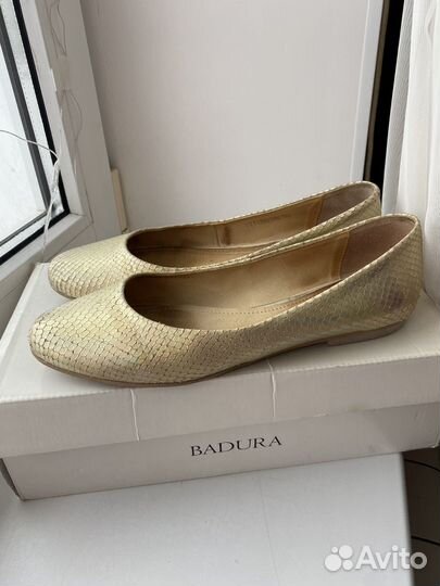 Балетки натуральная кожа