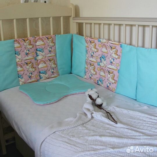 Бортики в кроватку новые