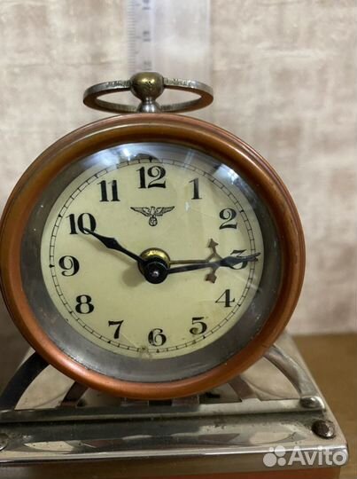 Часы будильник редкие F.M.S. Friedrich Mauthe, Sch
