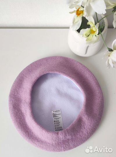 Новый берет женский шерстяной на флисе, 56-58