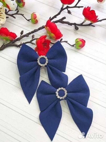 Бантики из замши