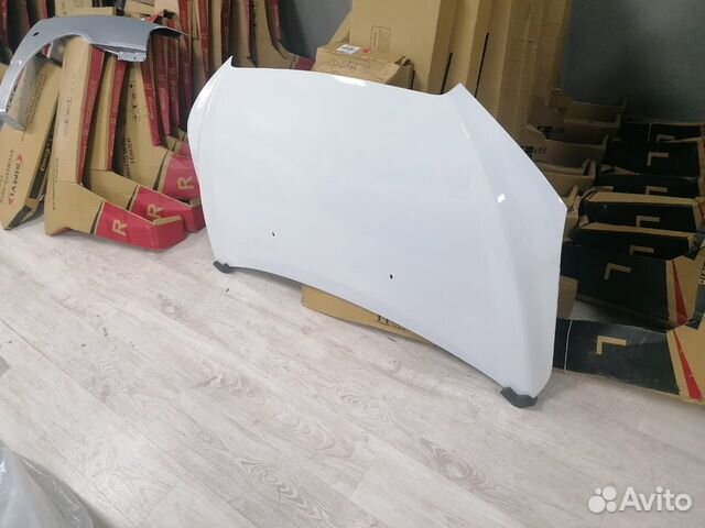Капот Chevrolet Aveo t300 Белый GAZ