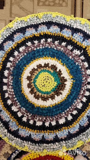 Ковер коврик вязаный