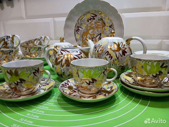 Чайный сервиз Золотая ромашка лфз