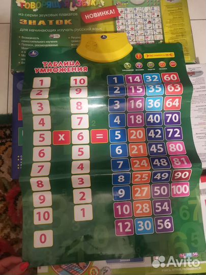 Говорящая таблица умножения плакаты