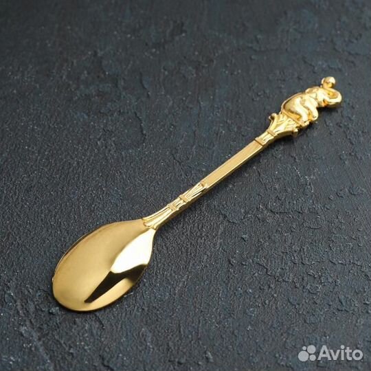 Набор ложек на подставке 'Слон', 8x4x16 см, ложки