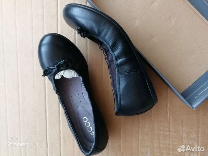 Балетки кожаные Ecco, 37р