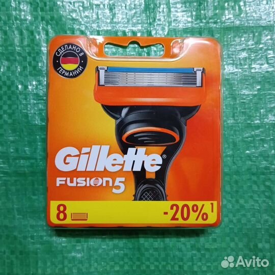 Gillette Fusion 5 8 шт. Оригинал Произ Германия