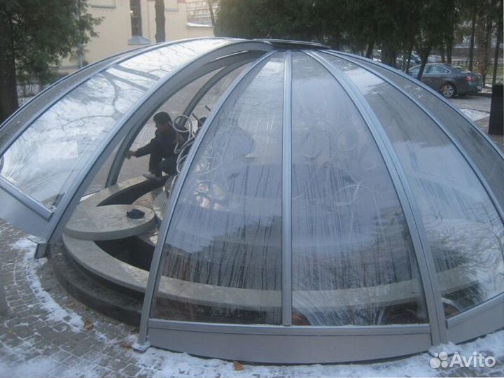 Панорамное остекление куполов